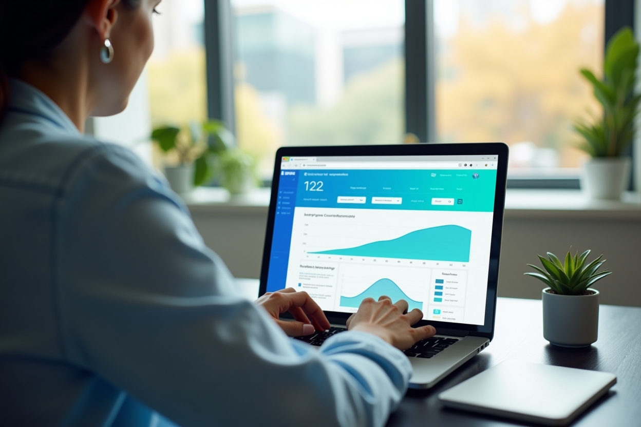 Financial research and analysis concept