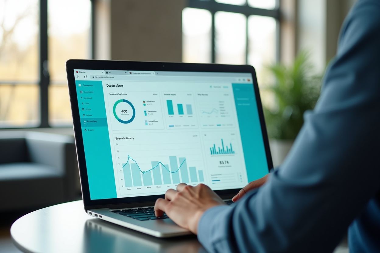 Abstract data and technology visualization